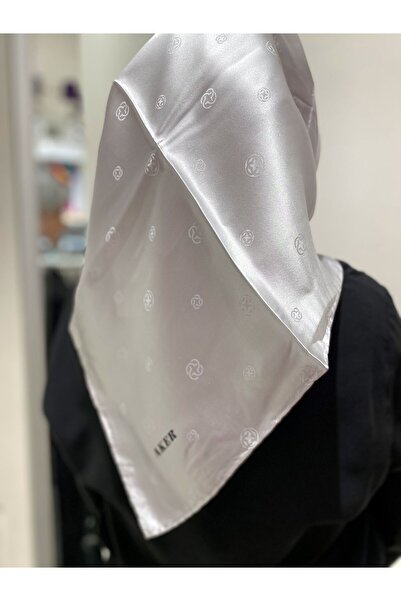 Aker İpek Monogram Jakar Eşarp