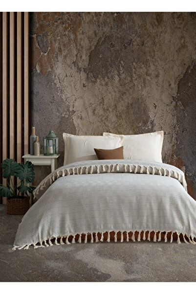 Fushia Reno Pamuklu Çift Kişilik Pike I Yatak Örtüsü I Çok Amaçlı Örtü I 200x...