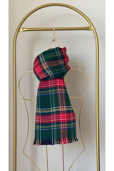 TEK scarf shawl plaid soft texture