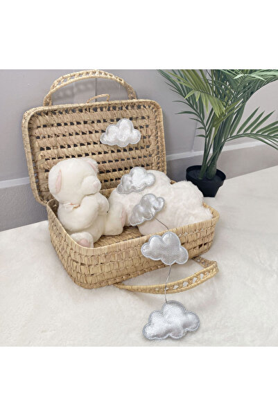 PAMUKA Bulut Dekor Cibinlik Süsü Gümüş