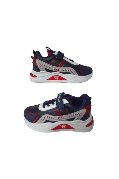 Callion Boy's Navy Blue Red Orthopedic Sole Casual Shoes