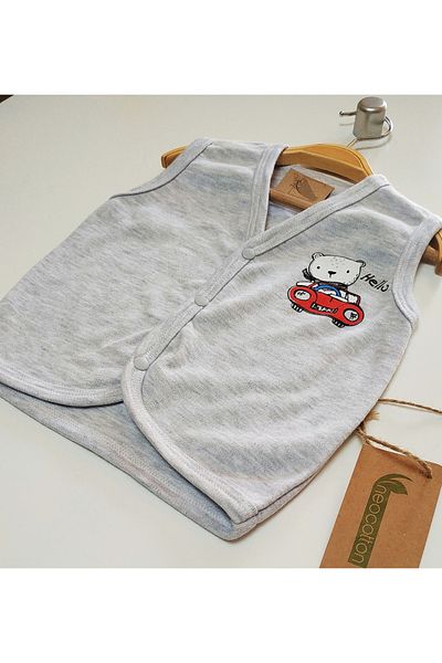 nc gift Cotton Printed Snap Fasten Baby Combed Cotton Vest 1 Year Old, 2 Year Old, 3 Year Old