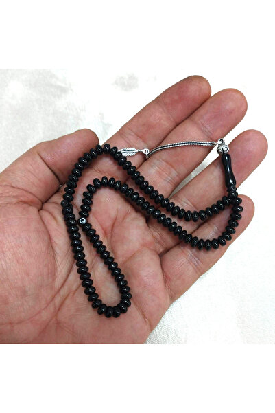 OltutaşıMarket 99 luk Oltu 925 Ayar Gümüş Tasarım Namaz Dua Zikir Tesbihi Mini