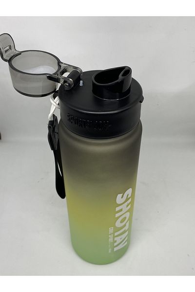 Shotay Cool Sport 950 ML Black-Green Flask ST-7217