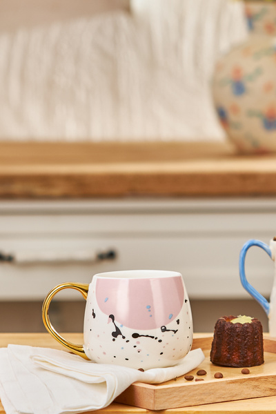 Emsan Watercolor Mug 380 ml Pink