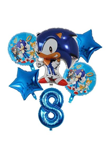 MFM مجموعة بالونات فويل سونيك 8 سنوات 100 سم