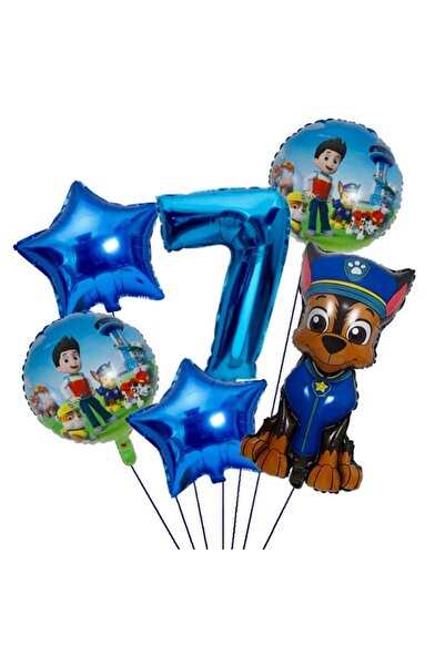 MFM مجموعة بالونات فويل باترول من 7 سنوات 100 سم