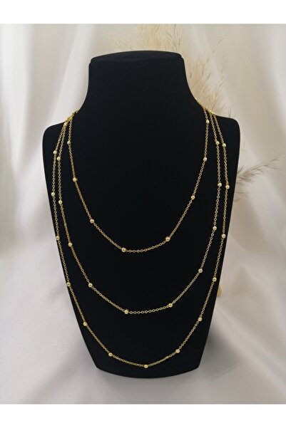 Limezon قلادة نسائية مكونة من 3 قطع من سلسلة دوريكا