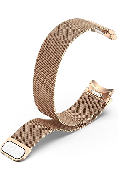 AktarMobile Galaxy Watch 6 40 / 44 mm Tam Uyumlu Mıknatıslı Hasır Metal Örgü ...