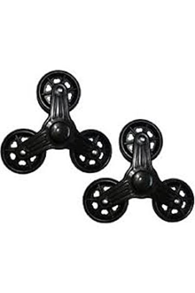 shopdrm 3 Tekerlekli Merdiven Çıkan Pazar Arabası Tekerleği Teker Takımı - 2 Adet