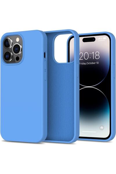 EDELFU حافظة آيفون 14 برو ماكس مخملية داخلية قابلة للمسح بدون شعار، غطاء مقاو...