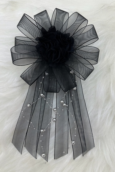 ZEYMERADE Siyah Bohça Süsü, Gelin Damat Çeyiz Düğün Nişan Konvoy Gelin Arabas...