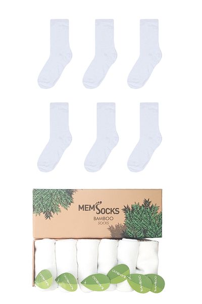 MEM SOCKS 6-Piece Bamboo Children's Socket Socks with Special Box