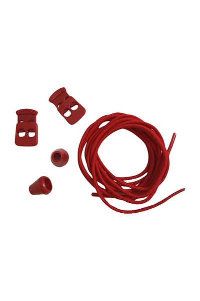 Shoes Comfort Smart Laces, Practical Elastic Shoelaces 100 Cm RED 1 Piece