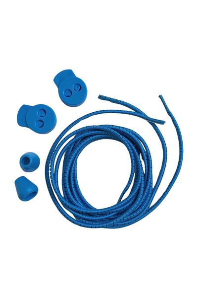 Shoes Comfort Smart Laces, Practical Elastic Shoelaces 100 Cm BLUE 1 Piece
