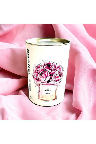 Saccura Decor Cylinder Decorative Box, Home Decor Pink Cylinder Box