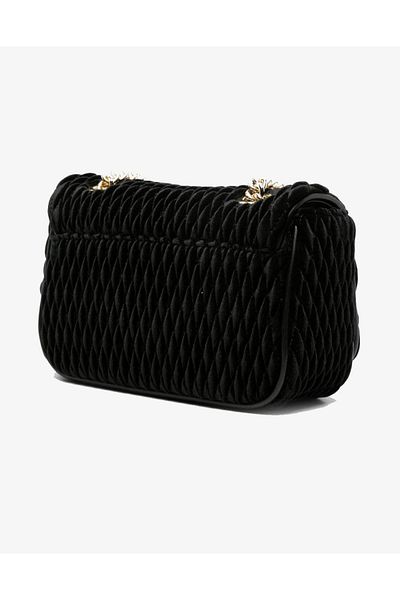 Versace Women's Logo Adjustable Buckle Black Shoulder Bag 75Va4Bo5Zs411-899