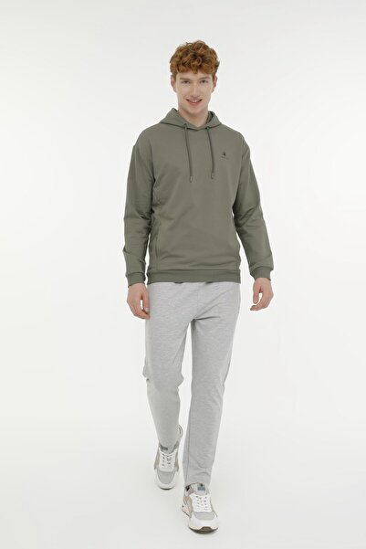 lumberjack M-SN73 BASIC HOODIE 3PR Haki Erkek Sweatshirt