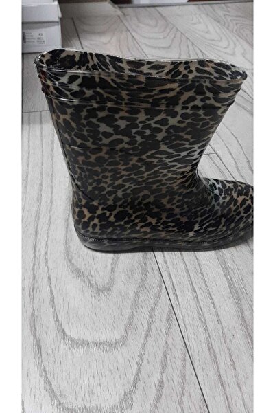 S.K KURŞUN Γυναικείες μπότες βροχής Leopard Color Floral Business Garden