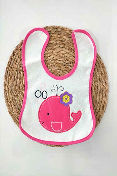 dubi baby Elephant Patterned Liquid-Proof Baby Girl Food Bib with Back Cushio...