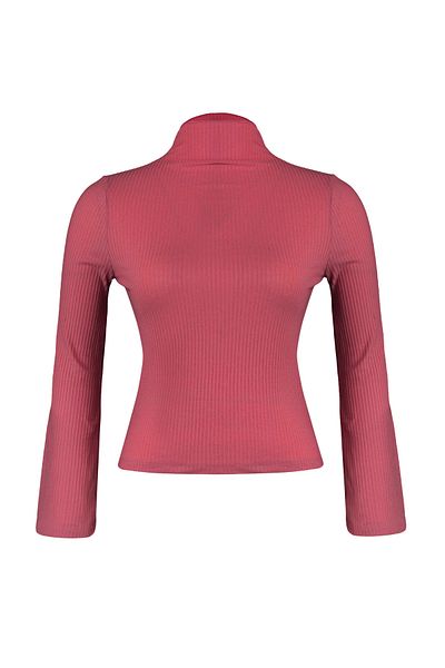 Trendyol Curve Dusty Rose gallér részletes kötött blúz TBBAW23AF00071