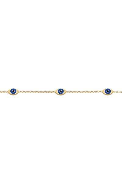 ELLI Trend-Blogger-Halskette für Damen – 925er Sterlingsilber, Halsband mit Evil Eye-Perlen-Emaille