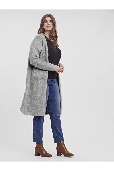 Veromoda Curve Strickjacke VMDOFFY LS LONG OPEN CARDIGAN GA CURVE