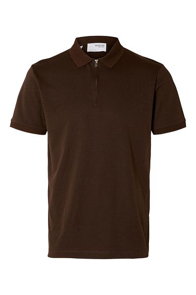 Selected Homme Poloshirt mit Reißverschluss