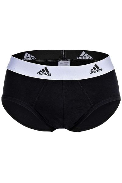 adidas Herren Slip, 3er Pack - Slips, Active Flex Cotton, Logo, einfarbig
