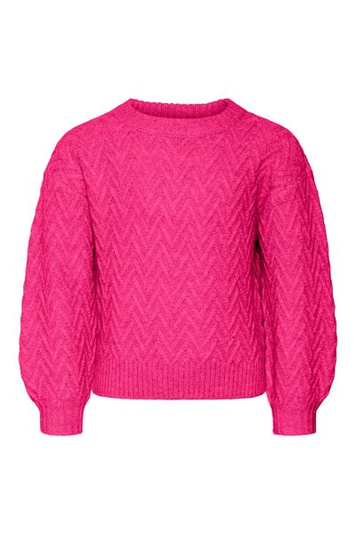 Vero Moda Girl Strickpullover VMELLA LS O-YAKA STRUC PULLOVER GA KIZ
