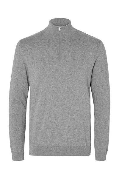 Selected Homme Strickpullover Yarım fermuarlı