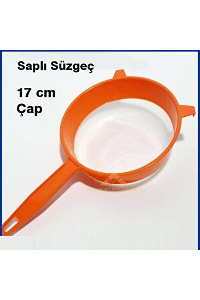 abnturk Çok Amaçlı Büyük Süzgeç 17cm Çapında Saplı Plastik Süzgeç Süt Süzgeci...