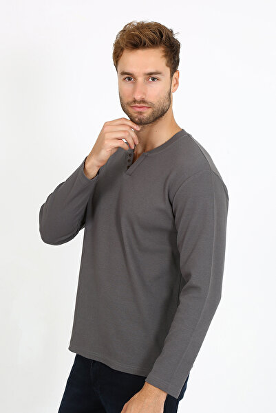 LACİVERTMEN 5524 ΝΕΑ ΣΕΖΟΝ V CUT ΠΟΥΛΟΒΕΡ ΚΑΜΠΟΡΣΕ ΜΕ ΚΟΥΜΠΙ