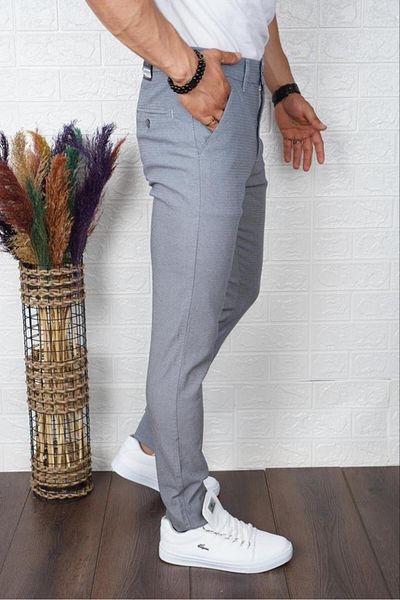 SENDORY NEW SEASON 100% KOTON CANVAS GABARDIN SLIM FIT CUT PANTS KNSPNT101