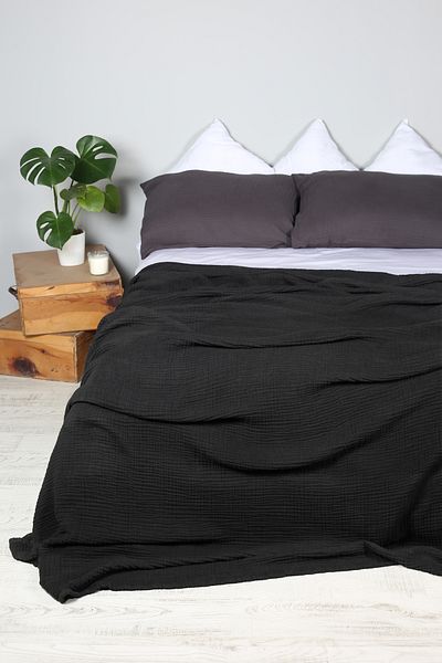 LUCKKA Double 4 Layer Muslin Bedspread - ZTYATAKORTUSU