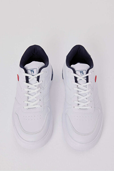 Tonny Black Men's White Navy Blue Faylon Sole Lace Up Sports Shoes