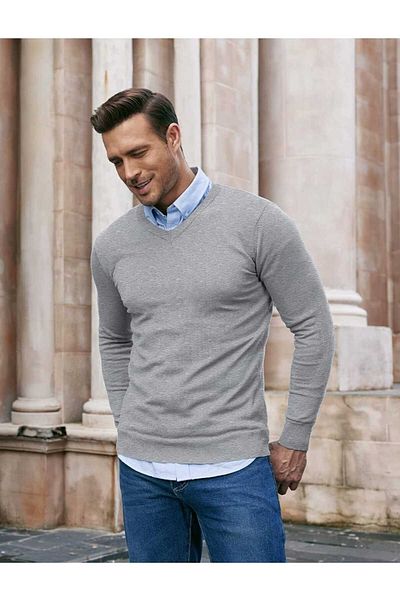 youknitwear you Pulover de tricotaj Passionı cu decolteu în V