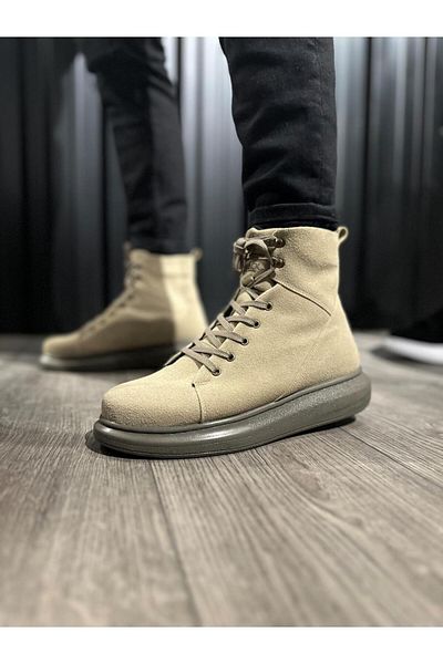 BZ Moda B-B080 VT Lace-Up Ορθοπεδική Σόλα Ανθεκτική στο νερό και στο κρύο Suede Ανδρικές χειμερινές μπότες Mink