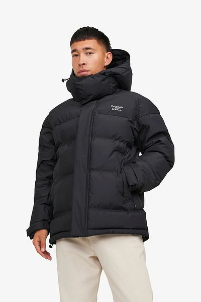 Jack & Jones Jortwice Techincal Puffer Men's Black Coat12238881-Black