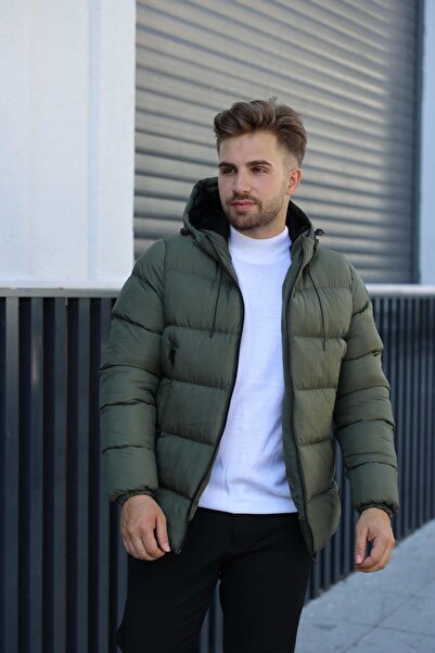 BELİZMOD Palton puf pentru bărbați - Croială confortabilă și design elegant