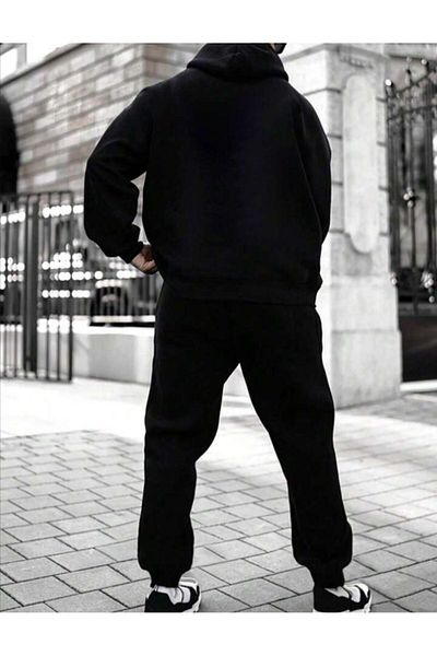 Hunors Sportswear & Company Ανδρική φόρμα oversize με κουκούλα από βαμβακερή φόρμα - Beast Printed