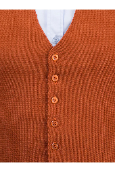 Çizgi Triko Men's Buttoned Sports / Classic Knitwear Knitted Sleeveless Vest Regular Fit