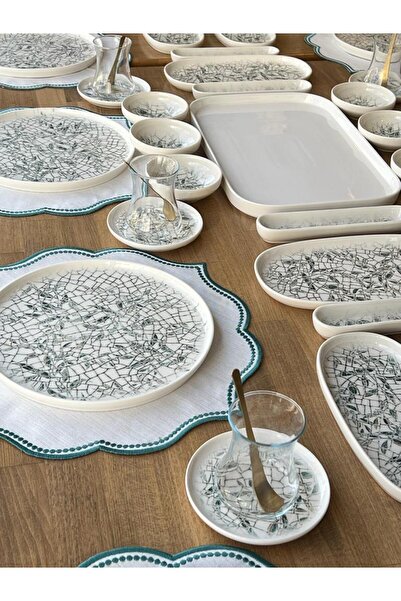 ROSSEV Breakfast Set Toledo Halas 89 Pieces for 12 People