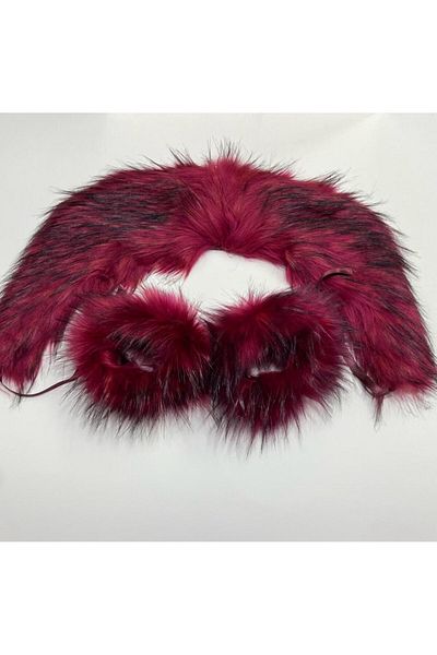 karantuhafiye Fur Collar / Collar Fur Sleeve Set