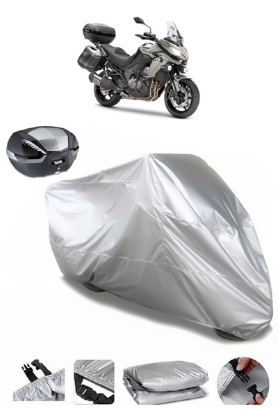 AutoEN Kawasaki KLZ 1000 Versys حقيبة خلفية متوافقة مع القماش المشمع للدراجات...