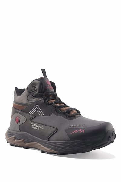 lumberjack Ανδρικές μπότες εξωτερικού χώρου BURK Grey Αδιάβροχες