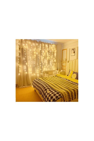 ENASHOP 8 FONKSİYONLU PERİ PERDE LED UZAKTAN KUMANDALI GÜNIŞIĞI PERDE PERİ LE...