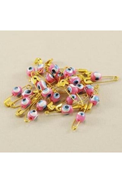 enc NAZAR BONCUĞU İĞNELİ PEMBE KÜÇÜK 100 ADET