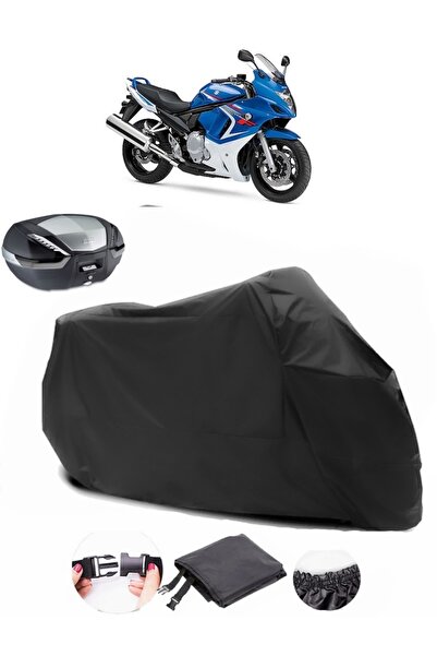 AutoEN Suzuki GSX 650 F Rear Bag Compatible Black Motorcycle Tarpaulin Waterp...