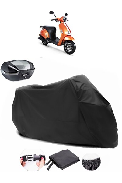 AutoEN حقيبة خلفية متوافقة مع كوبا بلوبيري 50، مشمع أسود للدراجات النارية، نس...